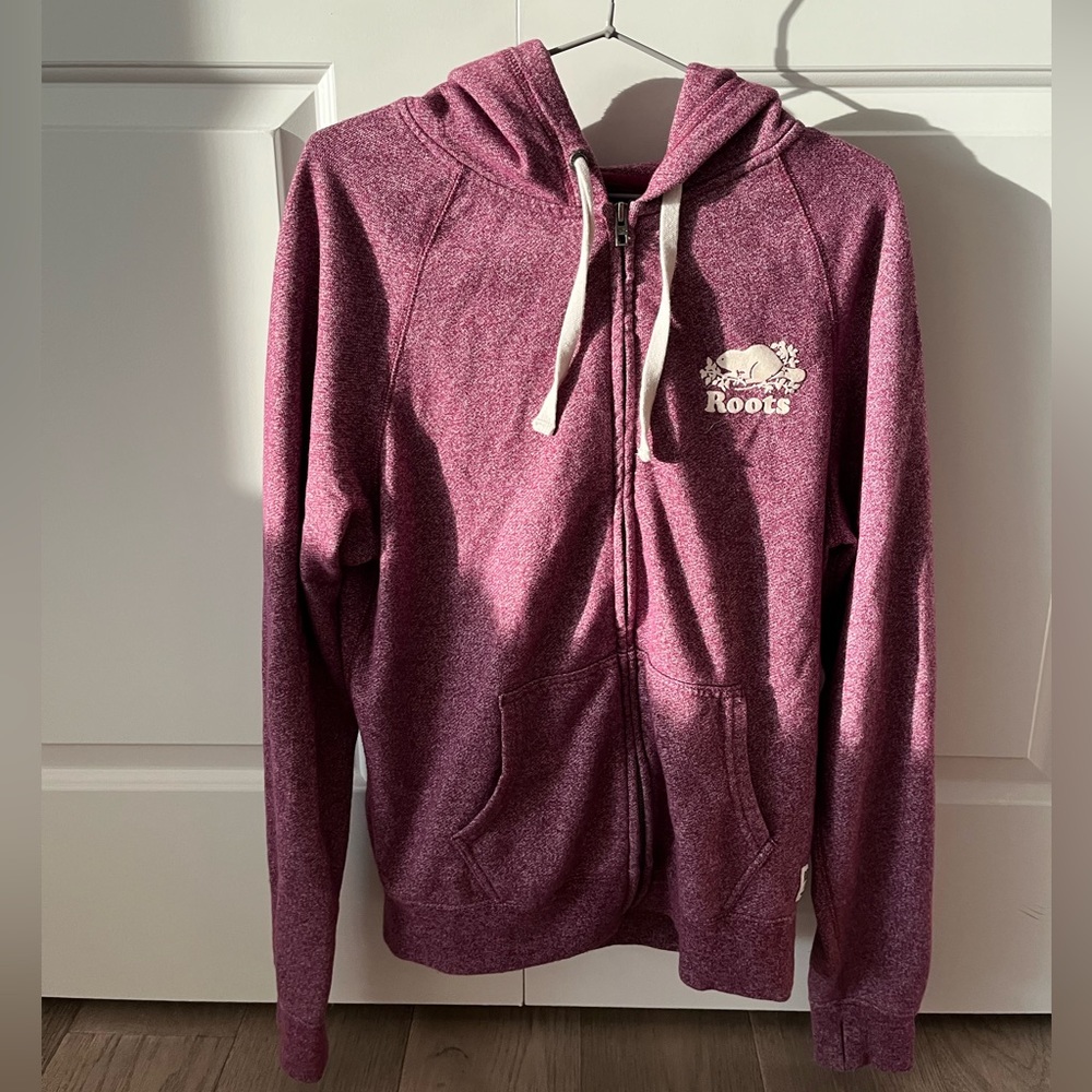 ROOTS - hooded zip sweater
